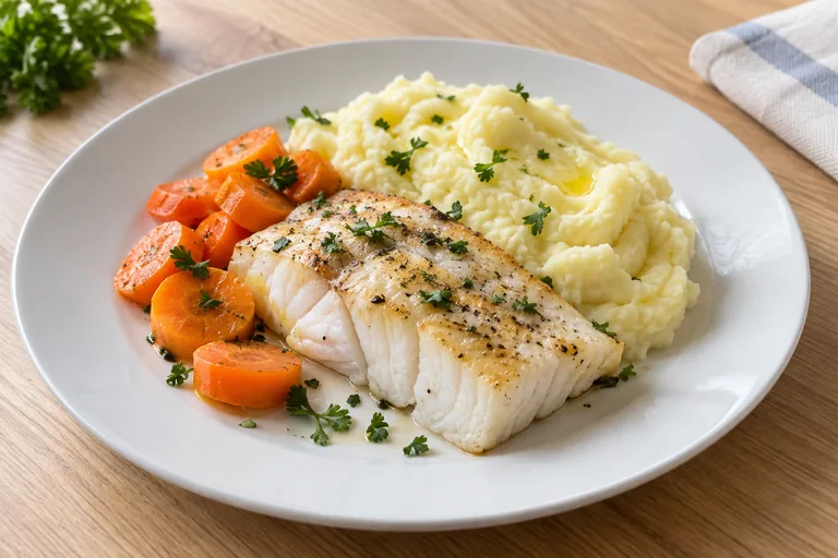 Purée de pommes de terre à la poisson