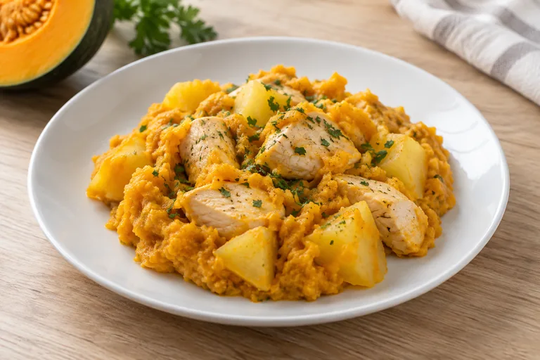 Тыквенное пюре с курицей