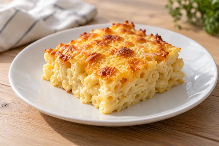 Макаронная запеканка с сыром